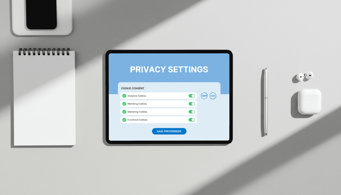 Cookie compliance mapping interface